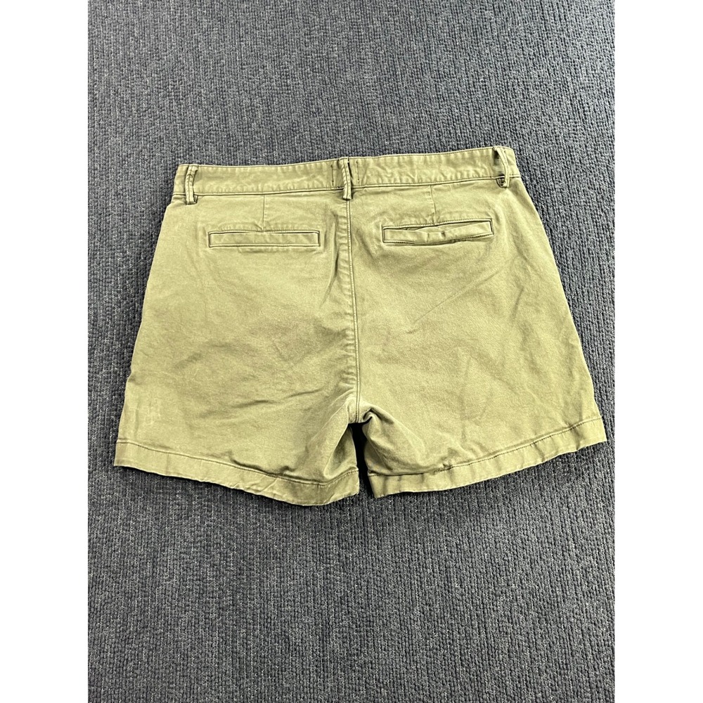 Flint and Tinder 365 Shorts Mens 34 Olive Green Chino Stretch Cotton Twill Flat - Picture 2 of 9